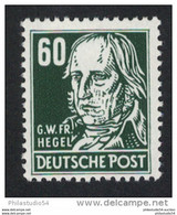 60 Pfg. Hegel Schwarzgrün Postfrisch, Bestprüfung Paul BPP - Ungebraucht