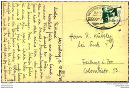 Bahnpost,NEUSTRELITZ-WITTSTOCK  ZUG 0007 ; 1935 - Lettere