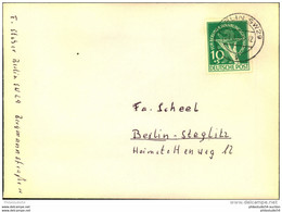 1950, Ortsbrief Mit EF 10 Pfg. Währungsgeschädigten Ab BERLIN SW 29 G 23.8.50. Michel 470,- - Altri & Non Classificati