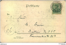 FRIEDRICHSHAGEN, Auf Dekorativer Postkarte Vom Müggelsee 1901 - Macchine Per Obliterare (EMA)