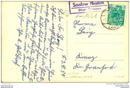 BRANDENBURG: Saalow Pflegeheim über Zossen 1959, Posthilfsstellen Stempel - Lettere