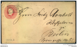 1861, 1 Sgr. Ganzsachenumschlag NEUSTADT A. W. BAHNHOF - Postal  Stationery