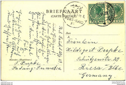 1939, Postkarte ""S.S. PATRIA"" Mit Schiffspoststempel POSTAGENT ROTTERDAM-BATAVIA, Geschrieben In PORT SAID - Briefe U. Dokumente
