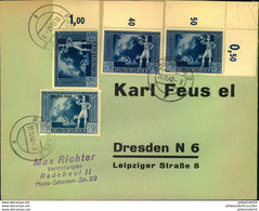 1942, Brief Mit Interessanter Frankatur 3 Pfg. Weltpostkongress Mmit Und Ohne Aufdruck - Covers