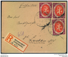 1921, Einschreiben Ab RIETZNEUENDORF (NIEDERLAUSITZ), MeF, Geprüft Infla - Affrancature Meccaniche Rosse (EMA)