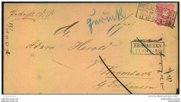 1880, Hübscher Retourniref Ab HEILIGENSTADT Nach ERSHAUSEN - Franking Machines (EMA)