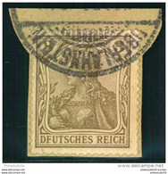 "DFUTSCHES REICH", Plattenfehler Auf 3 Pfg. Germania - (Mi-Nr. 69 I - 55,00) - Gebraucht