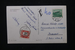 HONGRIE - Taxe De Budapest Sur Carte Postale De Hajduszoboszlo En 1959 - L 81486 - Cartas & Documentos