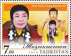 Tajikistan 2020 Religions Of The World Buddhism Buddha III Perforated Stamp - Buddhism