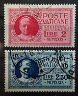 VATICAN POSTE VATICANE VATICANO EXPRES Espresso 1949, Série 1 / 2  Obl  TB Cote 40 Euros - Eilsendung (Eilpost)