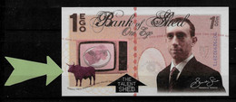 POLYMER Test Note, Testnote, BANK OF SHED,  1 EGO,  Typ A, UNC, Walt Disney - Fiktive & Specimen