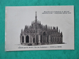 Maquette Cathedrale De MILAN Medaille OR Concours LEPINE 1934 Executee Par M. BARRAT Cite Des Combattants VITRY / SEINE - Tentoonstellingen