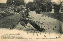 Paris * 1er * Le Charmeur D'oiseaux Au Parc Des Tuileries * Type Personnage - Parks, Gärten