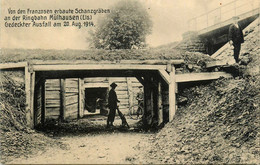 Von Den Franzosen Erbaute Schanzgräben An Der Ringbahn Mülhausen * Gedecker Ausfall 20 Aug. 1914 * Ww1 Mulhouse - Mulhouse