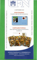 Vaticano - 2020 - Bollettino. Ufficiale. AEROGRAMMA + CARTOLINE POSTALI.  10/09/2020. - Storia Postale