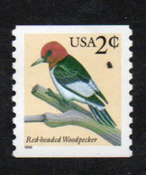USA Scott # 3045  1999 Red Headed Woodpecker     2c   Mint NH  (MNH) - Unused Stamps