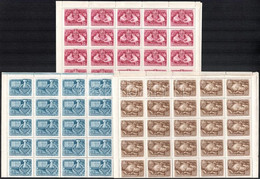 ** 1950 Sakk I. 50 Sor Teljes Hajtott ívekben (125.000) (1,60Ft 4 Bélyegen Törés / 4 Stamps Folded) - Andere & Zonder Classificatie