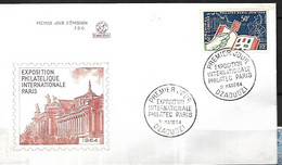 Enveloppe FDC 1er Jour ARCHIPEL Des COMORES Exposition PHILATEC 1964 - Cartas & Documentos