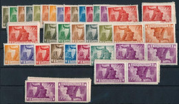 ** 1945/1946 Újjáépítés 3 Db Sor + 14 érték Fordított Párokban, Minden értékből 3-3 Db Pár (10.800) - Other & Unclassified