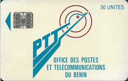 Benin - PTT (Chip) - Logo 50, Chip SC7 Afnor, Cn. C321xxxxx Red, 50Units, Used - Benin