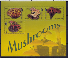 Mongolie Feuillet De 4 Timbres  Neuf ** Champignon Champignons Mushroom Setas Pilze - Champignons