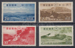 ** Japán 1939 Nemzeti Park Sor Mi 280-283 (Mi EUR 142.50) (ráncok / Creases) - Other & Unclassified