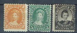 New-Brunswick - N° 5 - 6 - 9 - Neufs Sans La Gomme - (X) B/TB - - Unused Stamps