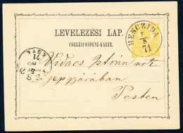 1871 2kr Díjjegyes Levelezőlap / PS-card "HENCZIDA" - "PEST ESTE" - Andere & Zonder Classificatie