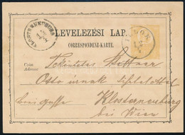 1872 Díjjegyes Levelezőlap / PS-card "ILLOK" - "KLOSTERNEUBURG" - Andere & Zonder Classificatie