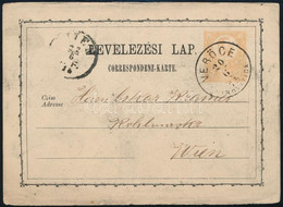 1873 Díjjegyes Levelezőlap / PS-card "VERŐCE / VIROVITICE" (Gudlin Katalógusban Ebben A Formában Nem Szerepel) - "WIEN" - Andere & Zonder Classificatie