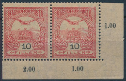 **, * 1906 Turul 10f ívsarki Pár 3. Vízjelállás - Andere & Zonder Classificatie