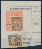 1913 Turul 60f Papírránccal Távirat Kivágáson "NAGYENYED" - Andere & Zonder Classificatie