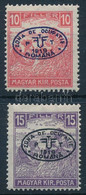 * Debrecen I. 1919 Fehérszámú Arató 10f és 15f Garancia Nélkül (**62.000) - Other & Unclassified