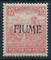 ** Fiume 1918 Fehérszámú Arató 10f Garancia Nélkül (min 120.000) - Other & Unclassified