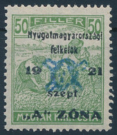 ** Nyugat-Magyarország II. 1921 Arató 50f Garancia Nélkül (18.000) - Other & Unclassified