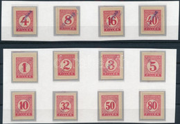 1926 Pengő Fillér Portó 12 Klf. Minta A Portugál Gyarmatok Számára / 12 Diferent Postage Due SPECIMENS For The Portugese - Otros & Sin Clasificación