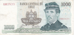 BILLETE DE CHILE DE 1000 PESOS DEL AÑO 1993  (BANK NOTE) - Chili