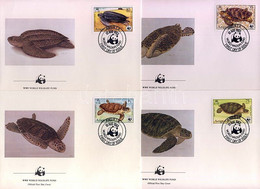 1983 WWF Teknősök FDC Mi 541-544 - Andere & Zonder Classificatie