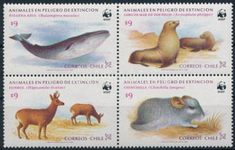 ** 1984 WWF Állatok Négyestömb Mi 1066-1069 - Andere & Zonder Classificatie