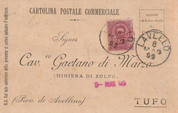 A31. Lavello. 1899. Annullo Grande Cerchio LAVELLO, Su Cartolina Postale Commerciale - Andere & Zonder Classificatie