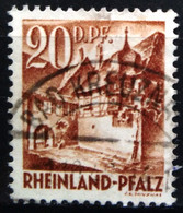 ALLEMAGNE  Zone Française  RHEINLAND-PFALZ                   N° 26                   OBLITERE - Rheinland-Pfalz