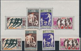 ** 1964 Nyári Olimpia Sor Mi 203-206 + Blokk 2 - Andere & Zonder Classificatie