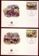 1988 WWF Erdei Elefántok Mi 1009-1012 FDC - Andere & Zonder Classificatie