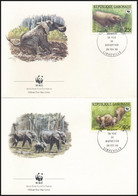 1988 WWF: Erdei Elefánt Sor 4 Db FDC-n Mi 1009-1012 - Andere & Zonder Classificatie