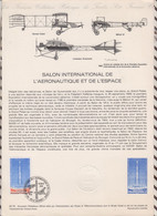 20/548 1979 Document Officiel 20-79 " SALON DE L'AERONAUTIQUE ET DE L'ESPACE " N° YT PA 52 - Otros & Sin Clasificación