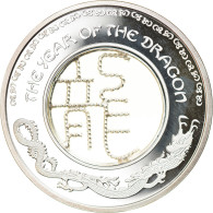 Monnaie, Fiji, Elizabeth II, Year Of The Dragon, 1 Dollar, 2012, FDC, Argent - Fidji