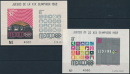 ** 1968 Olimpia Blokkpár Mi 16, 18 (halvány Ujjlenyomatok / Finger Prints) - Other & Unclassified