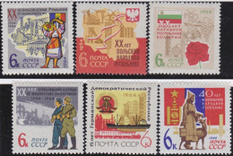 Russland     ,   Yvert      .   2828/2833    .     *    .     Ungebraucht  Mit Falz   .    /   .   Mint-hinged - Unused Stamps