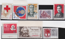 Russland     ,   Yvert      .   8 Marken   .     *    .     Ungebraucht  Mit Falz   .    /   .   Mint-hinged - Unused Stamps