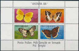 ** 1988 Lepkék Blokk, Butterfly Block Mi 26 - Altri & Non Classificati